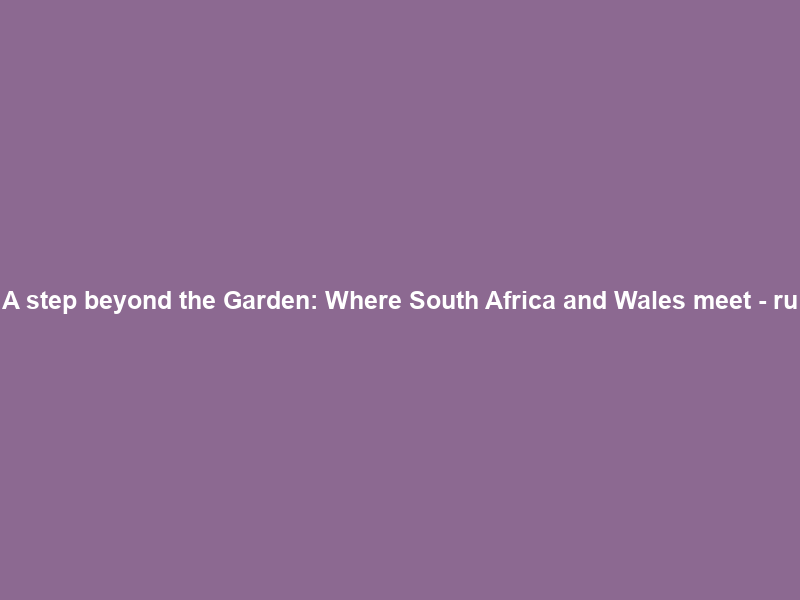 A step beyond the Garden: Where South Africa and Wales meet – ru