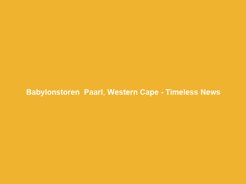 Babylonstoren — Paarl, Western Cape – Timeless News