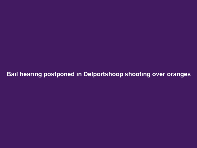 Bail hearing postponed in Delportshoop shooting over oranges
