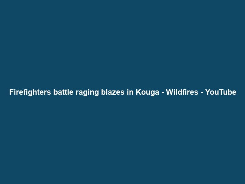 Firefighters battle raging blazes in Kouga – Wildfires – YouTube