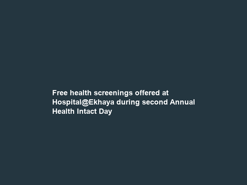 Free health screenings offered at Hospital@Ekhaya during second Annual Health Intact Day