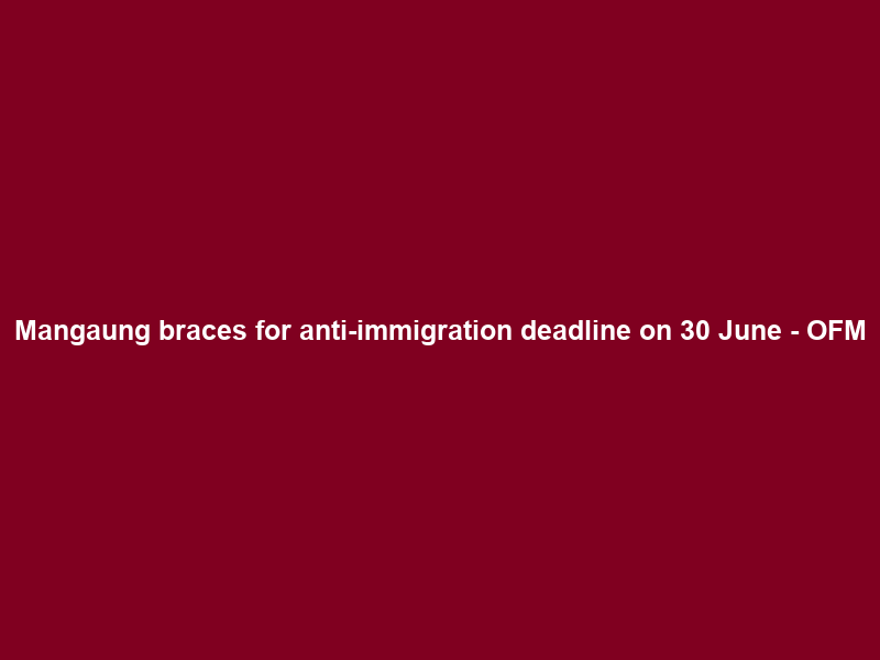 Mangaung braces for anti-immigration deadline on 30 June – OFM