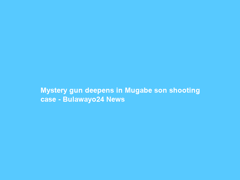 Mystery gun deepens in Mugabe son shooting case – Bulawayo24 News