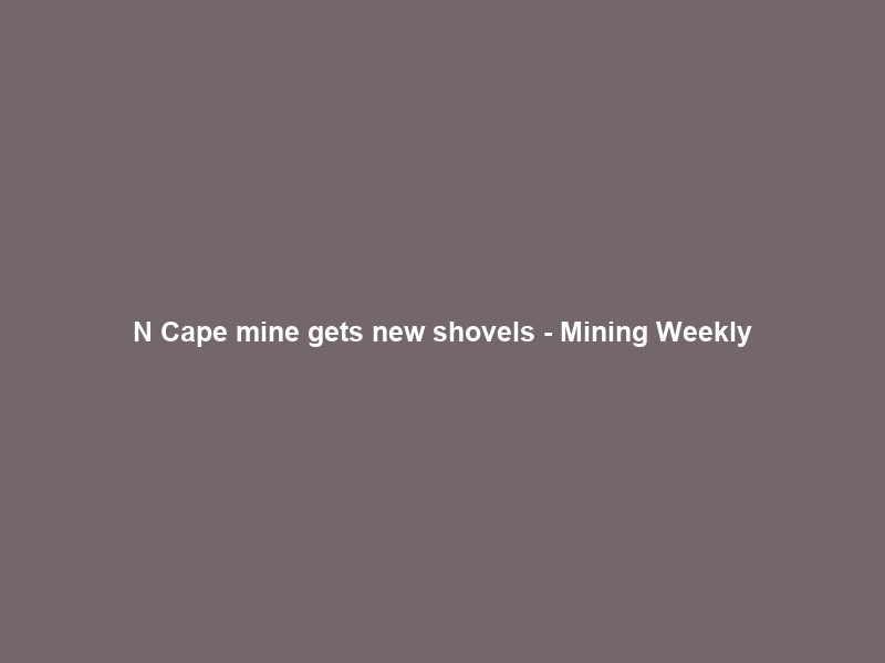 N Cape mine gets new shovels – Mining Weekly