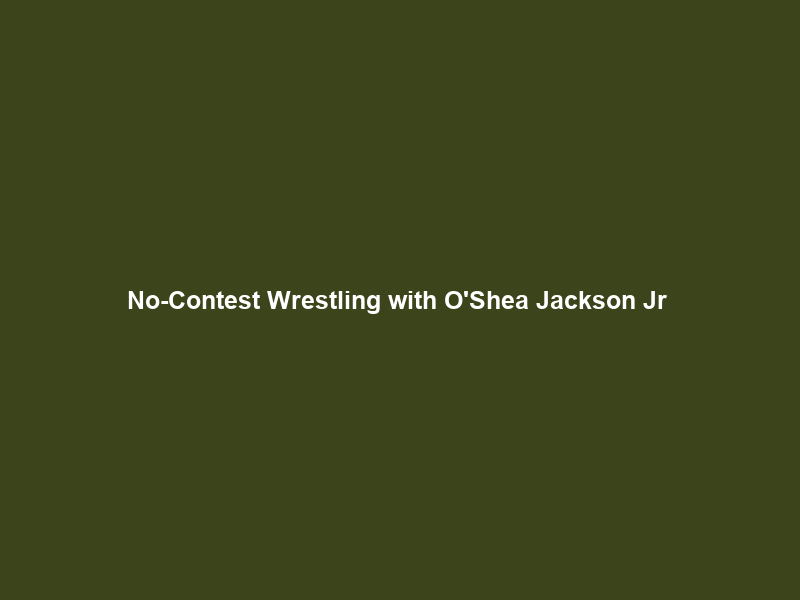 No-Contest Wrestling with O’Shea Jackson Jr & TJ Jefferson – YouTube