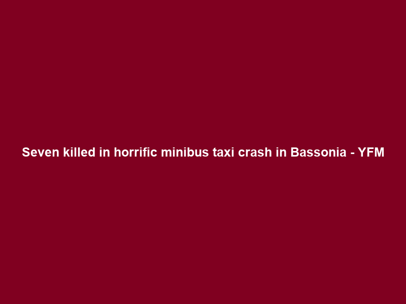 Seven killed in horrific minibus taxi crash in Bassonia – YFM