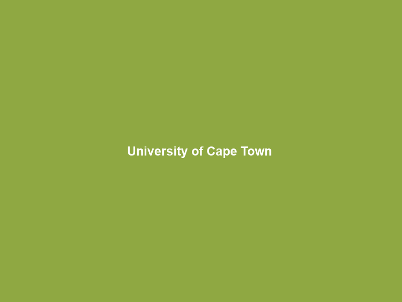 University of Cape Town & the Hasso-Plattner Institute (HPI-UCT) Announce 2026 Fully …