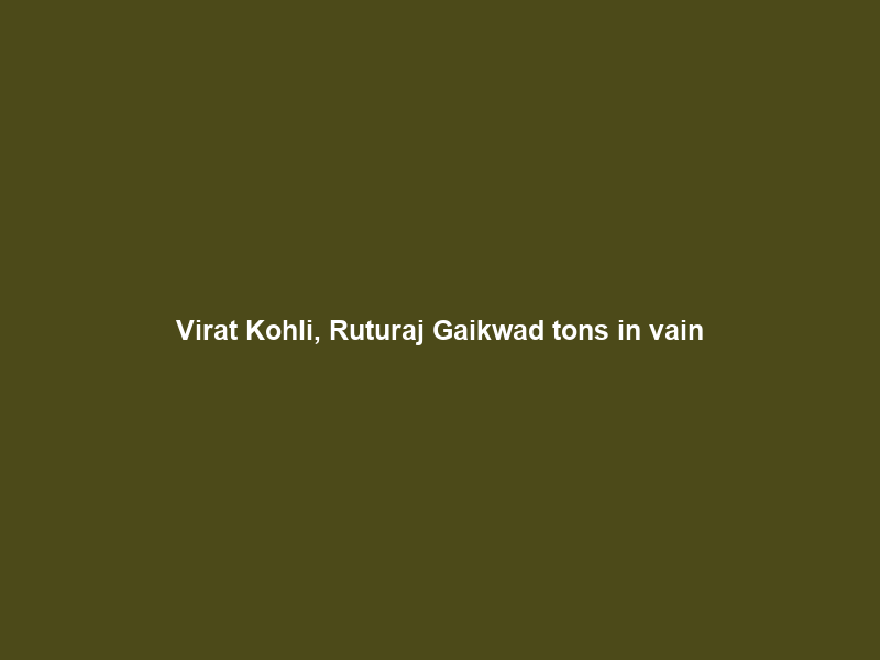 Virat Kohli, Ruturaj Gaikwad tons in vain; South Africa beat India by four wickets to level series 1-1